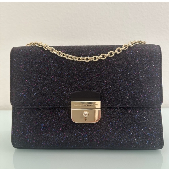 kate spade Bags Kate Spade Black Glitter Crossbody Poshmark